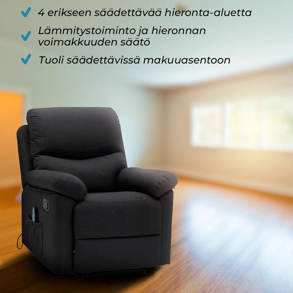 Lykke Massagestoel, nero