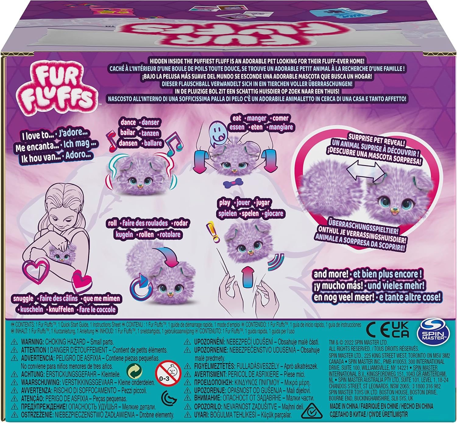 FUR FLUFFS 6066123 Animali domestici Cane Pom Pets Cucciolo FurFluffsInt, Morbida Imbottitura