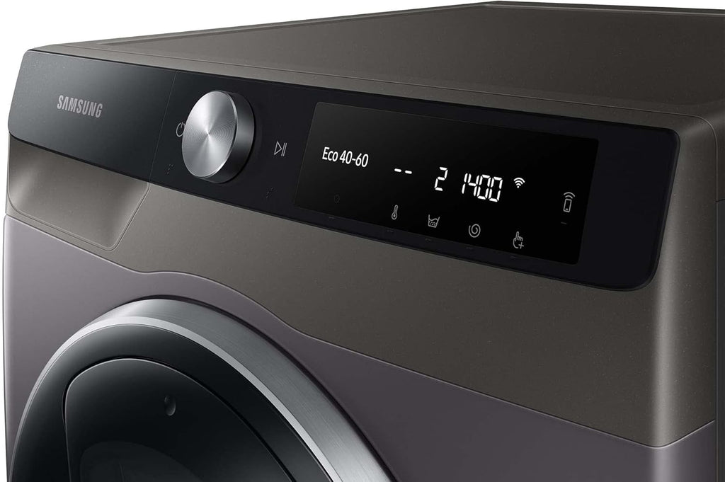 Lavasciuga Samsung WW80T554ATW/S2, 8 kg, 1400 giri/min, Ecobubble, AddWash, WiFi Smart Control, programma vapore igienizzante, Bianco