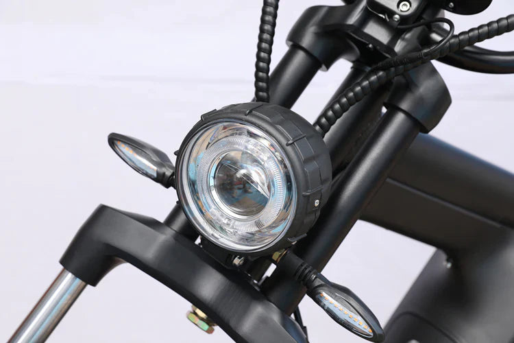 Mangosteen M8 Chopper Style Citycoco Scooter in Rubin Grün – 2000W Motor, 45 km/h Hchstgeschwindigkeit