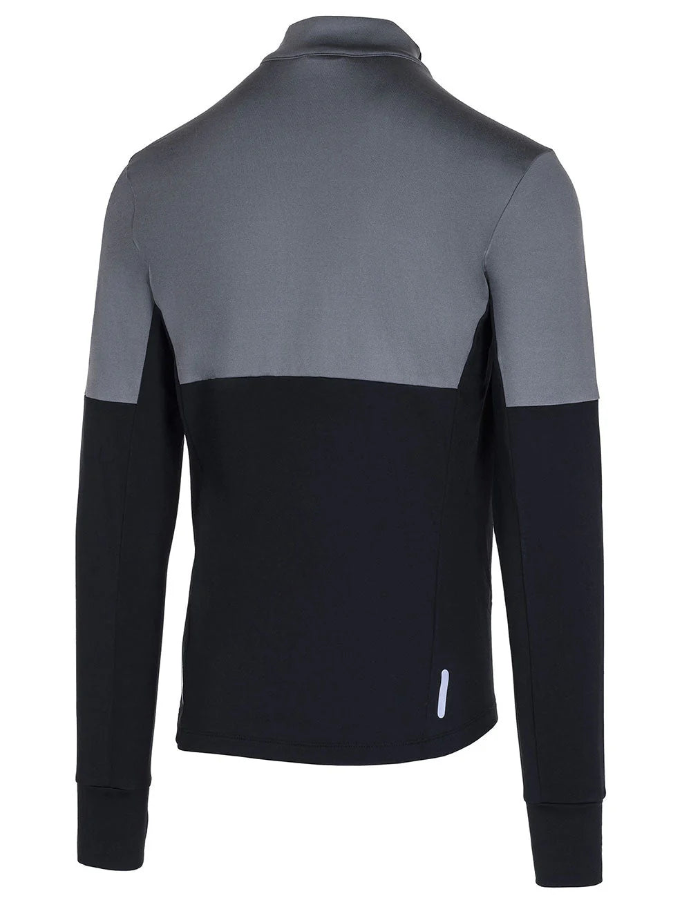 Felpa da Corsa Invernale da Uomo in Pile a Maniche Lunghe Termica Pro Line Nero-Grigio Prodotto in Set