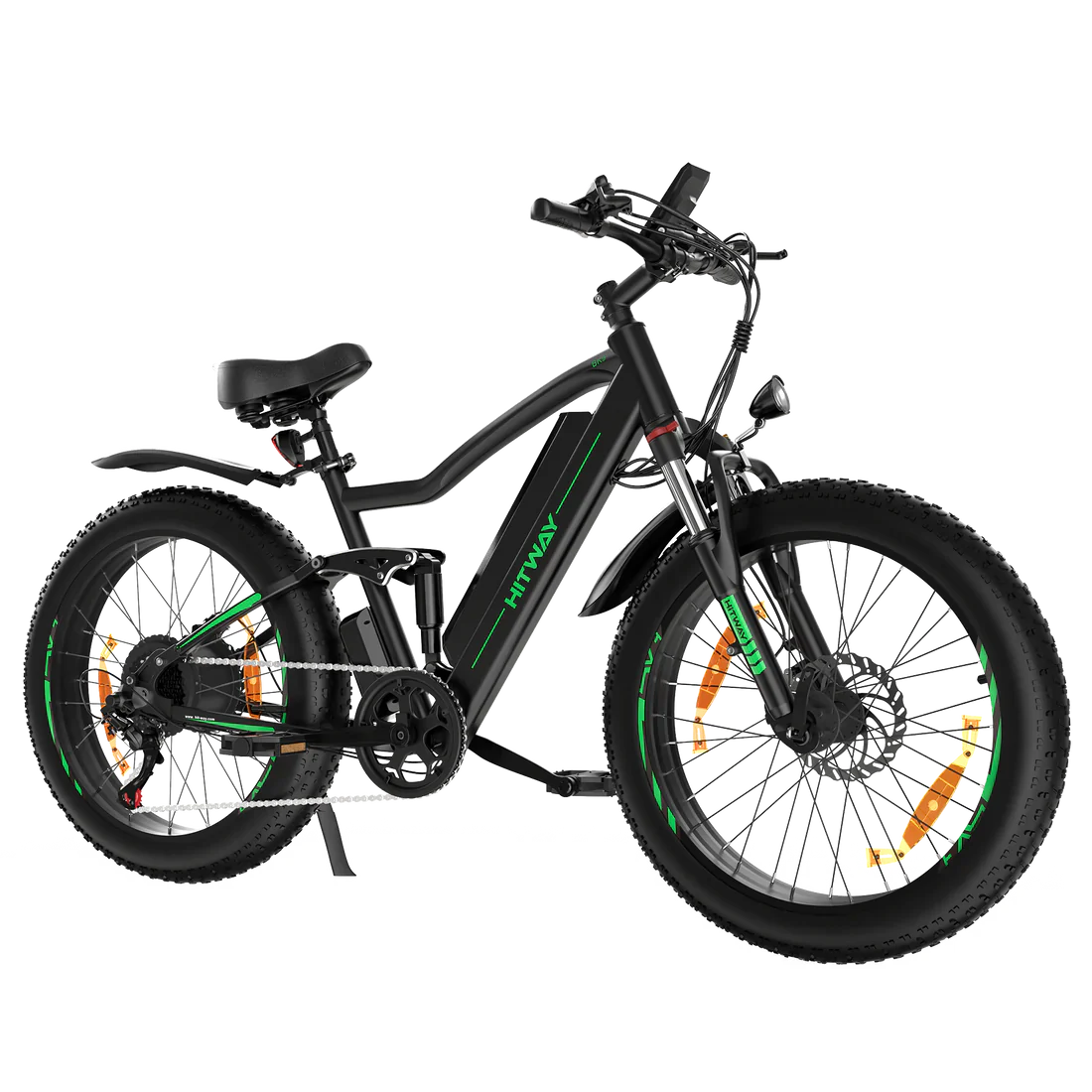 Bicicletta Elettrica Hitway BK9 - Motore 500W, 48V 15Ah, Pneumatici Fat 26 x 4.0 - E-Bike da Montagna All-Terrain
