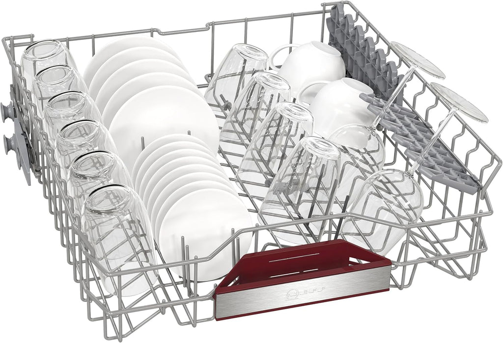 NEFF S157YCX03E, N 70, Lavastoviglie smart a scomparsa totale, 60 cm, cassetto per posate, Made in Germany, Asciugatura Zeolith, lavastoviglie particolarmente silenziosa, cestello superiore regolabile in altezza, forte pressione di spruzzo