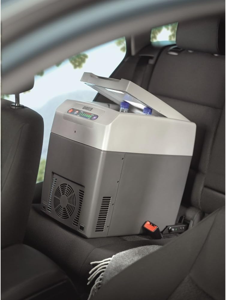 DOMETIC TropiCool TC 21FL - Frigorifero portatile elettrico, 21 litri, 12/24 V CC/ 220-240 Volt CA per auto, camion, barca, camper e presa di corrente, Grigio
