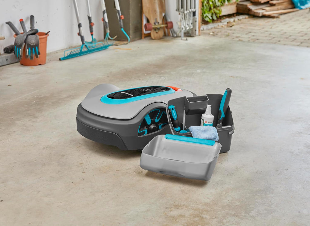 Gardena Original Garage per Robot rasaerba: Garage per tosaerba, protezione ottimale da sole e pioggia per robot rasaerba e stazione di ricarica (15020-20)