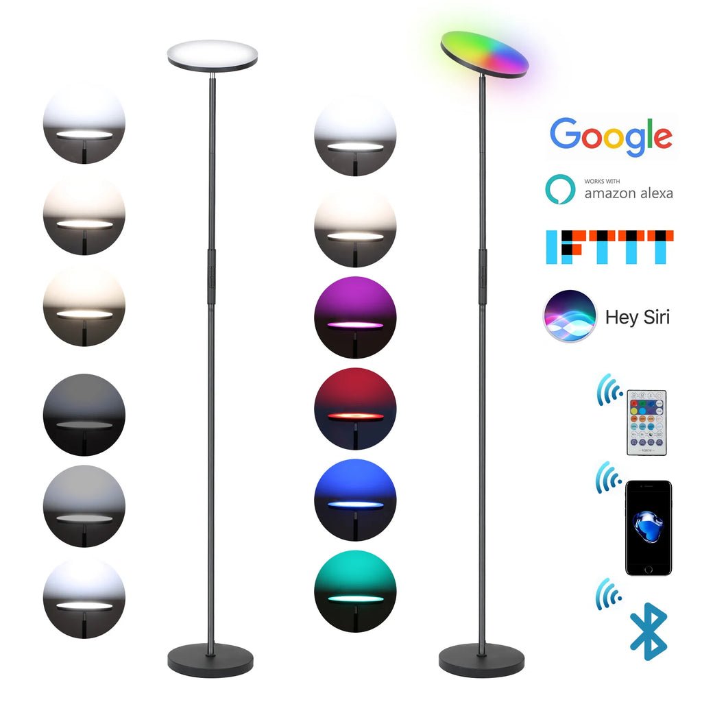 Sonnewelt Lampada da terra a LED dimmerabile RGB 24W