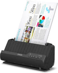 Scanner Wi-Fi Epson ES-C320W, scanner aziendale compatto A4 a basso consumo energetico, scanner a doppia alimentazione con gestione versatile dei supporti, nero