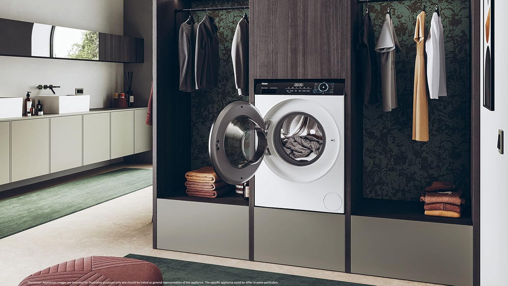 Haier I-PRO SERIE 7 HW80-B14979 Waschmaschine / 8 kg / A - beste Effizienz / Direct Motion Motor - absolut leise / XL-Trommel / Refresh-Dampfprogramm / Vollwasserschutz / ABT