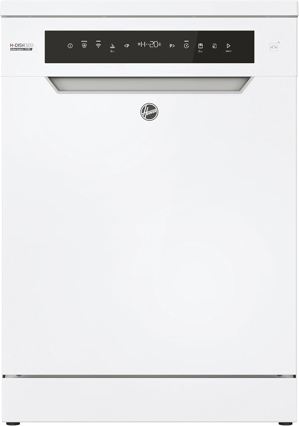 Lavastoviglie Hoover HF 4C6F0PW; 14 coperti; Libera installazione, 60 cm di larghezza; Classe di efficienza energetica C; Controllo intelligente con tecnologia WiFi + Bluetooth