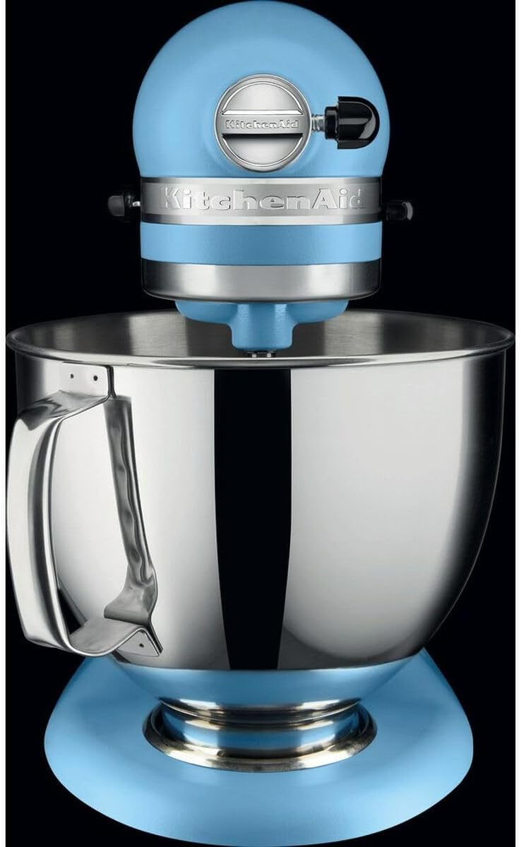 KitchenAid Küchenmaschine I Artisan I Kippbarem Food Processor I Teigknetmaschine mit 5 Zubehör | 2 Schüsseln aus Edelstahl | 4.8 L | Pistaccio