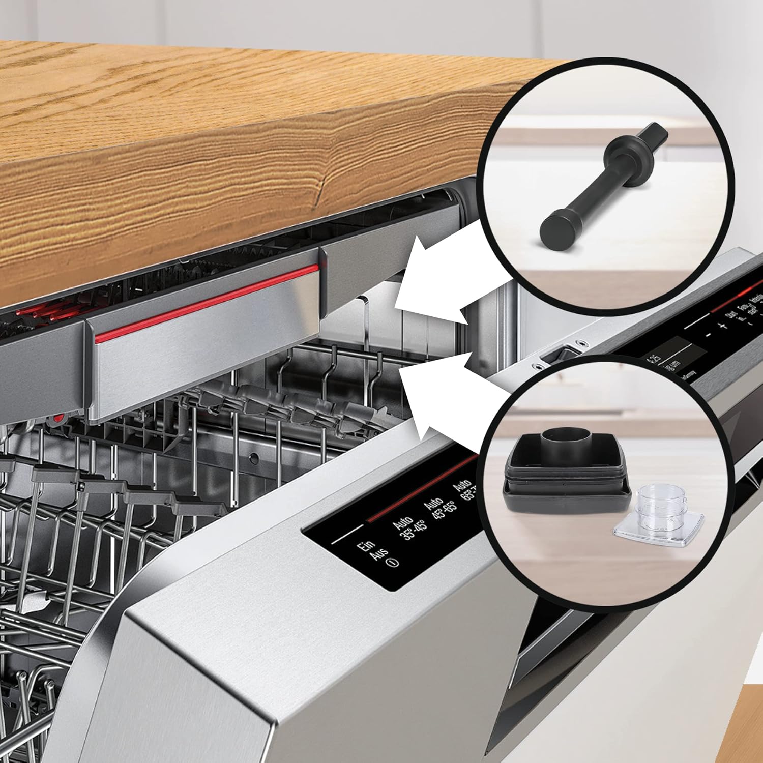 Bosch Frullatore VitaBoost MMBH6P6BDE, lama a 6 punte in acciaio inox, caraffa in Tritan da 2,5l, pestello, 6 programmi automatici, ricettario, senza BPA, facile da pulire, 45.000 giri/min, 1600 W, nero