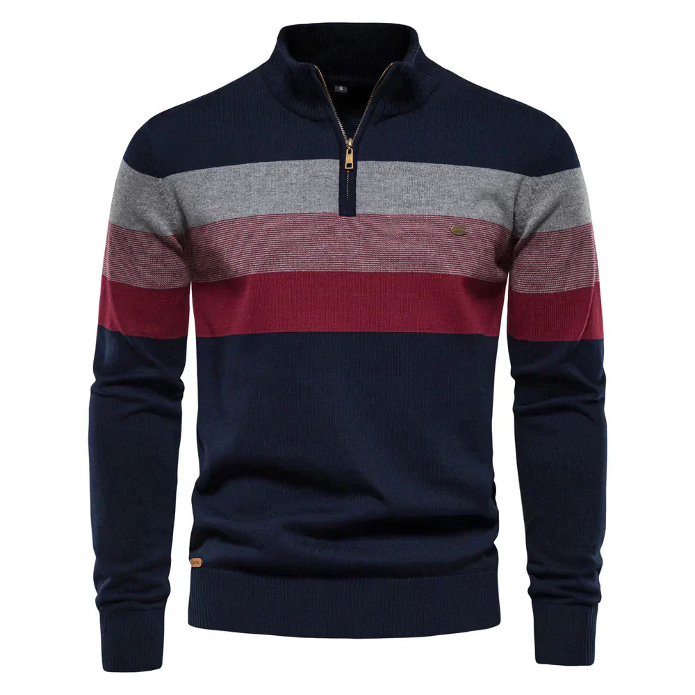 Pullover mit halbem Reiverschluss für Herren