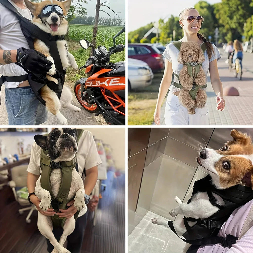 Wasserdichter Hundetransport-Kangourou – Bequemer Tragekomfort für deinen Hund