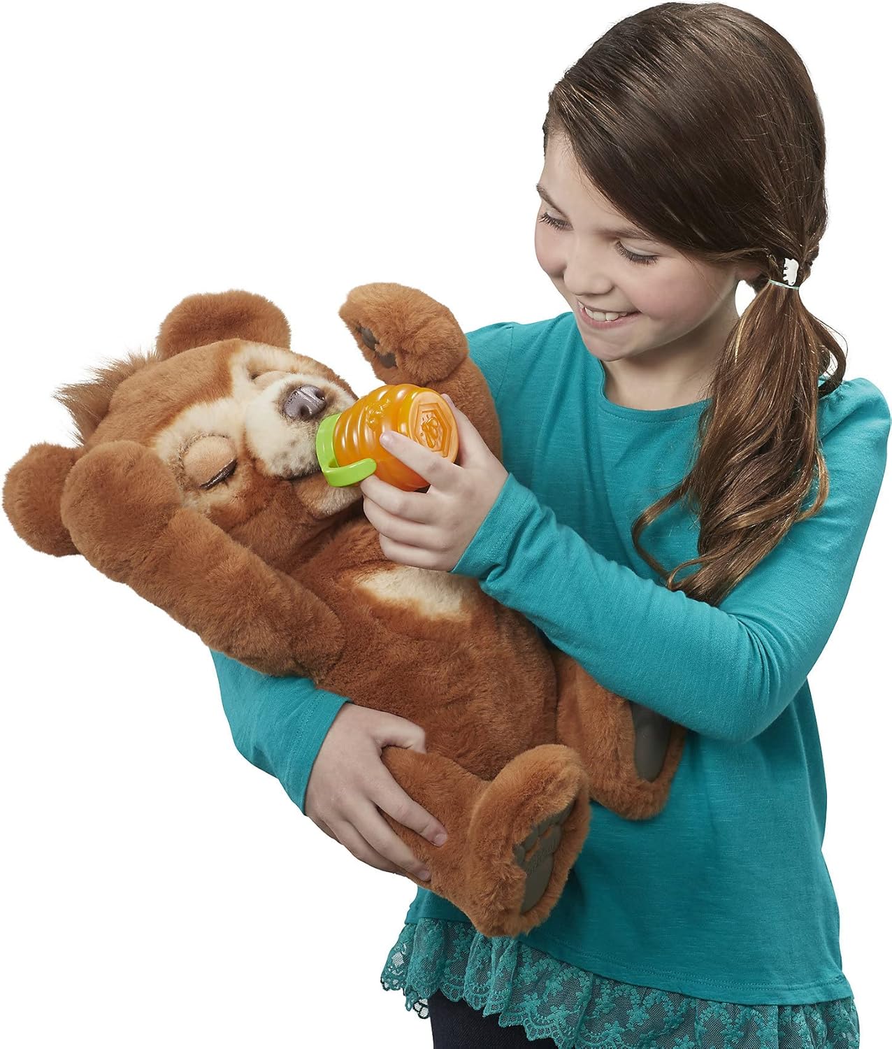 FurReal Cubby, il mio orsetto interattivo, orsetto di peluche, da 4 anni in su Marrone