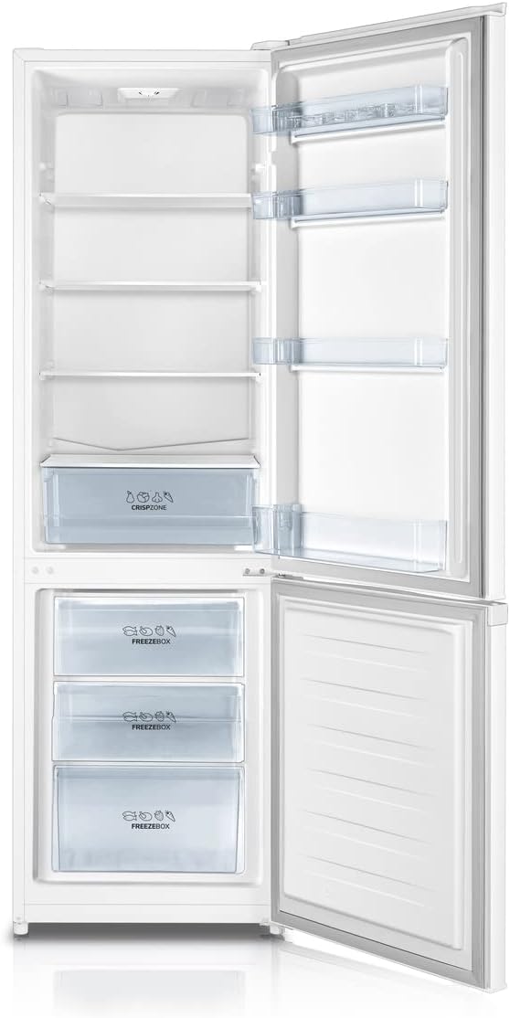 Gorenje RK 418 DPW4 Frigorifero-Congelatore, Classe Energetica D, Vano Verdura CrispZone, Cerniera Porta, Reversibile, Illuminazione Interna LED, Vano Frigorifero 198 Litri, Vano Congelatore 71 Litri, Bianco