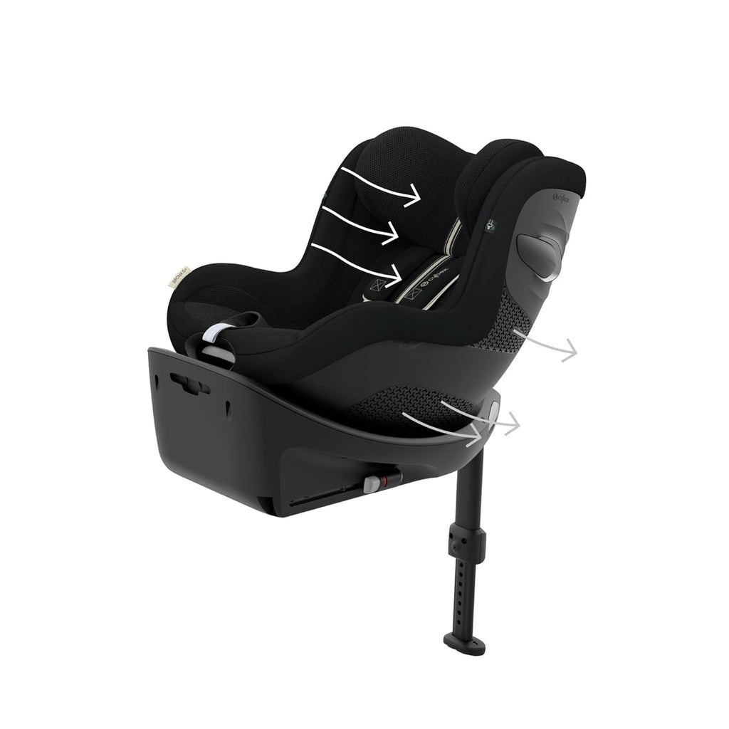 CYBEX Gold Base ISOFIX, Base G, Per seggiolino auto Cloud G i-Size e seggiolino auto Sirona G i-Size, Nero