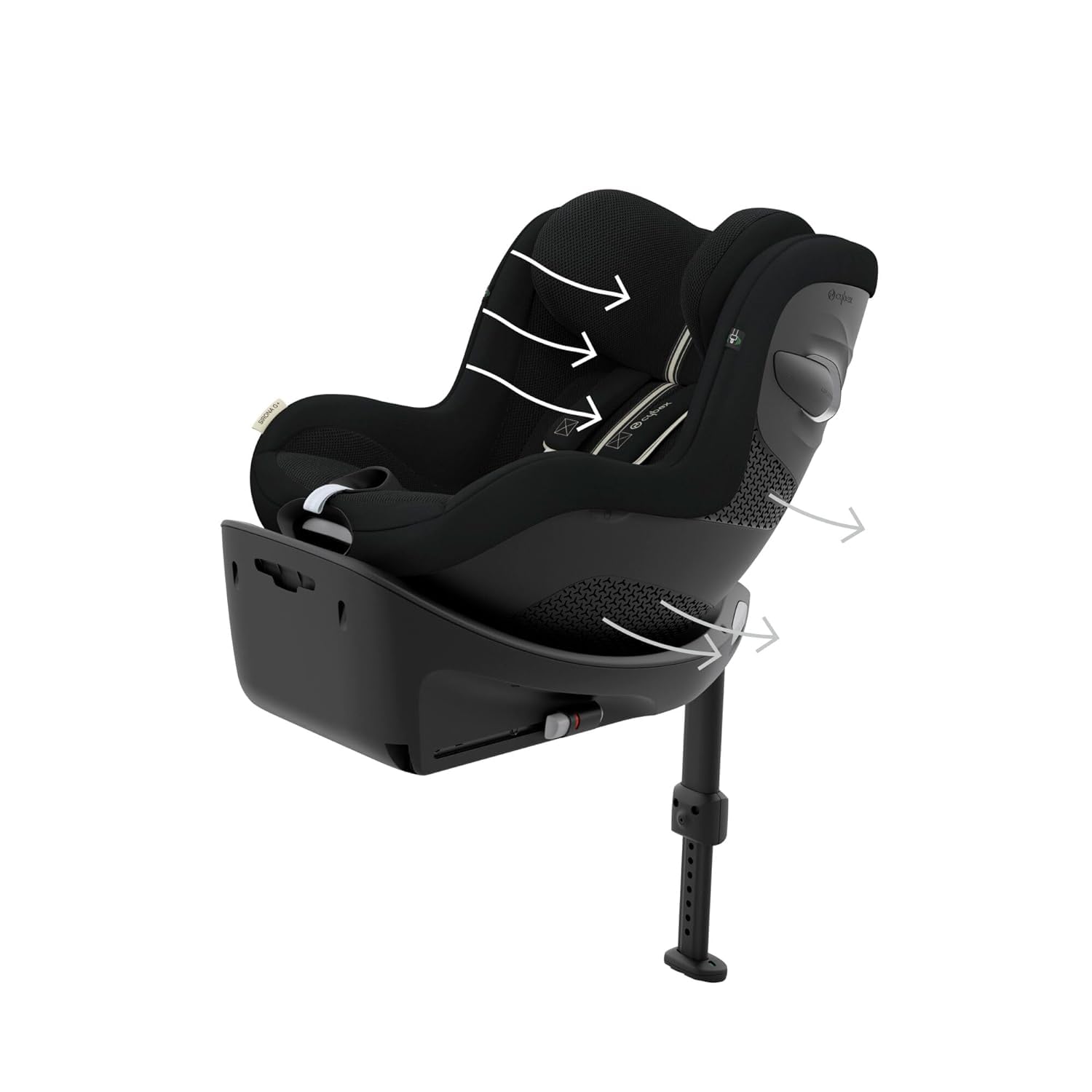 CYBEX Gold Base ISOFIX, Base G, Per seggiolino auto Cloud G i-Size e seggiolino auto Sirona G i-Size, Nero