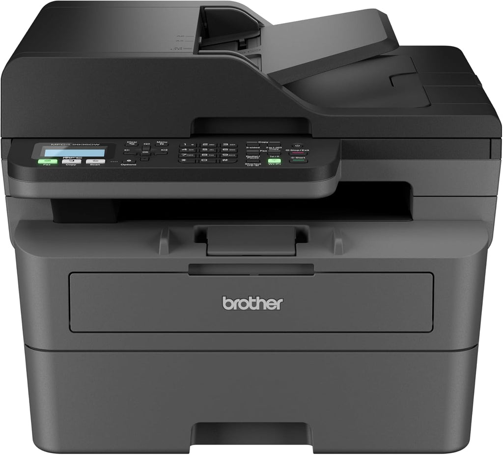 Brother MFC-L2835DW | Stampante multifunzione 4-in-1 (stampa/scansione/copia/fax) Laser monocromatica – Wi-Fi ed Ethernet – Alimentatore automatico documenti (ADF) da 50 fogli – Velocità di stampa di 32 pagine