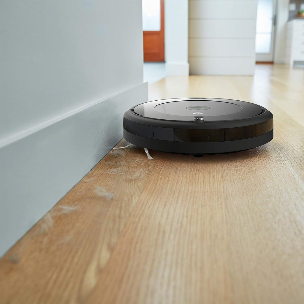 Robot aspirapolvere e lavapavimenti iRobot Roomba Combo Essential (Y0112), potente aspirazione e lavaggio, sistema di pulizia a 4 fasi, 3 livelli di aspirazione, pulizia Spot, controllabile tramite app, pulsanti o voce, Bianco