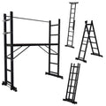 Sonnewelt Gerüst 4 in 1  Alu Multifunktionsleiter 6+6 Stufen
