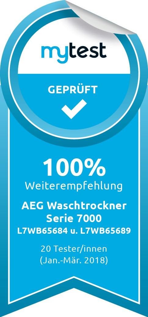 AEG L7WBA60680 Lavasciuga / DualSense - cura delicata / 8 kg lavaggio / 5 kg asciugatura / D / a risparmio energetico / ProSense - regolazione automatica del carico / Funzione aggiungi indumento / ProSteam - funzione vapore rinfrescante / 1600 giri/min
