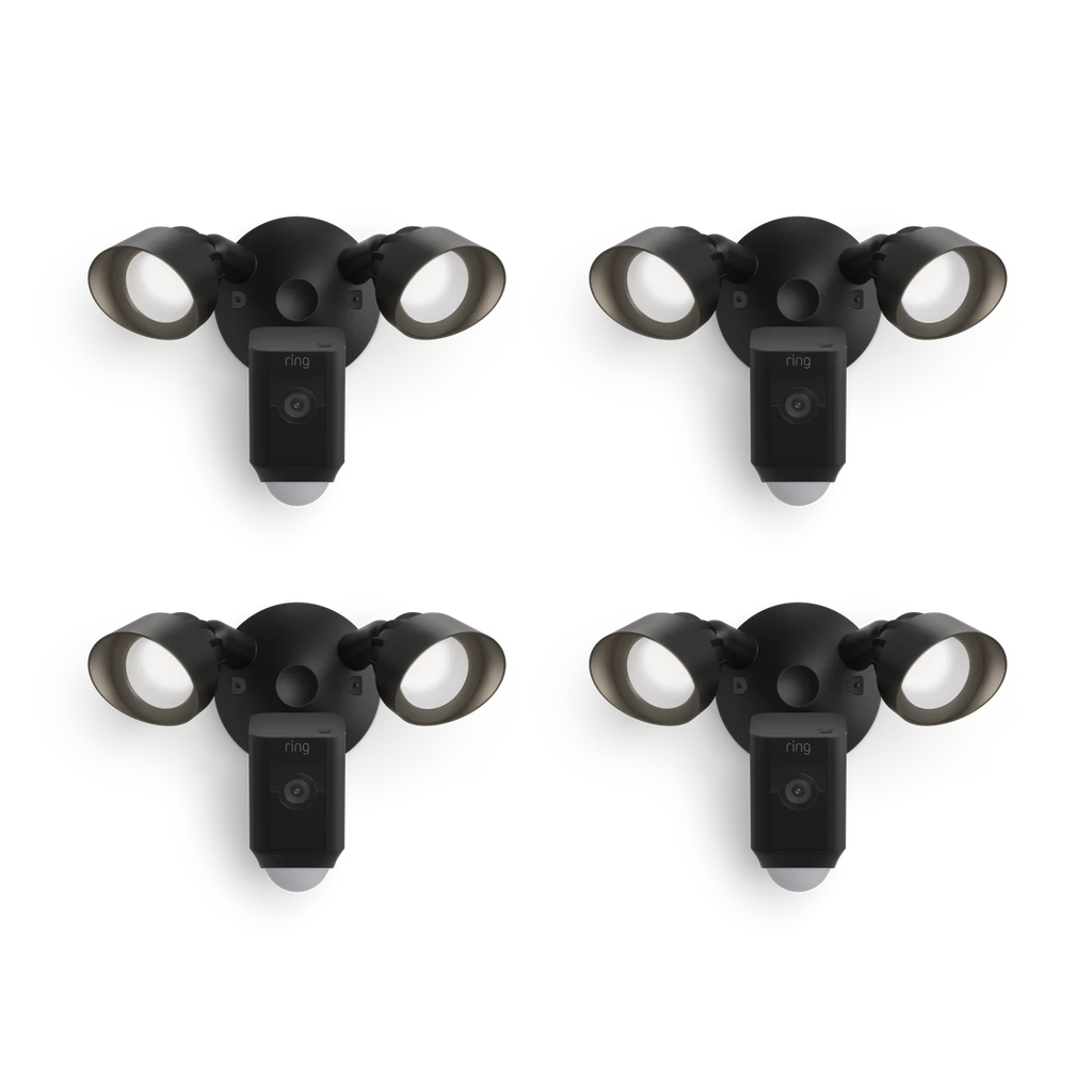 4-Pack Floodlight Cam Wired Plus