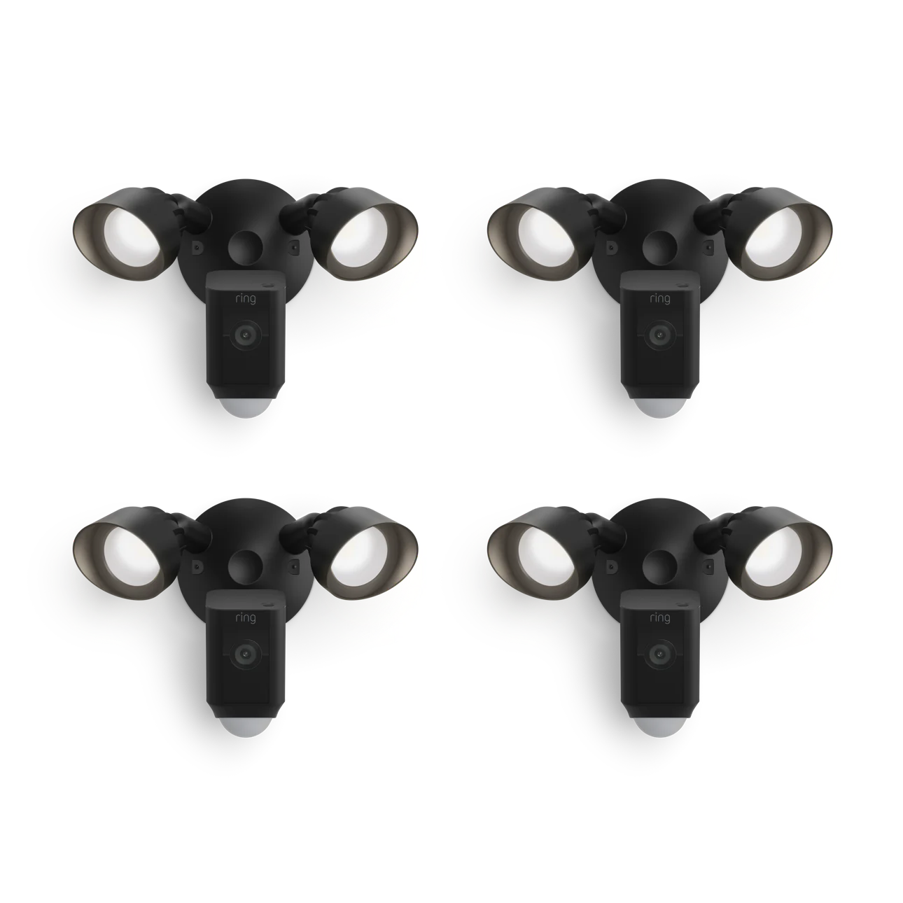 4-Pack Floodlight Cam Wired Plus