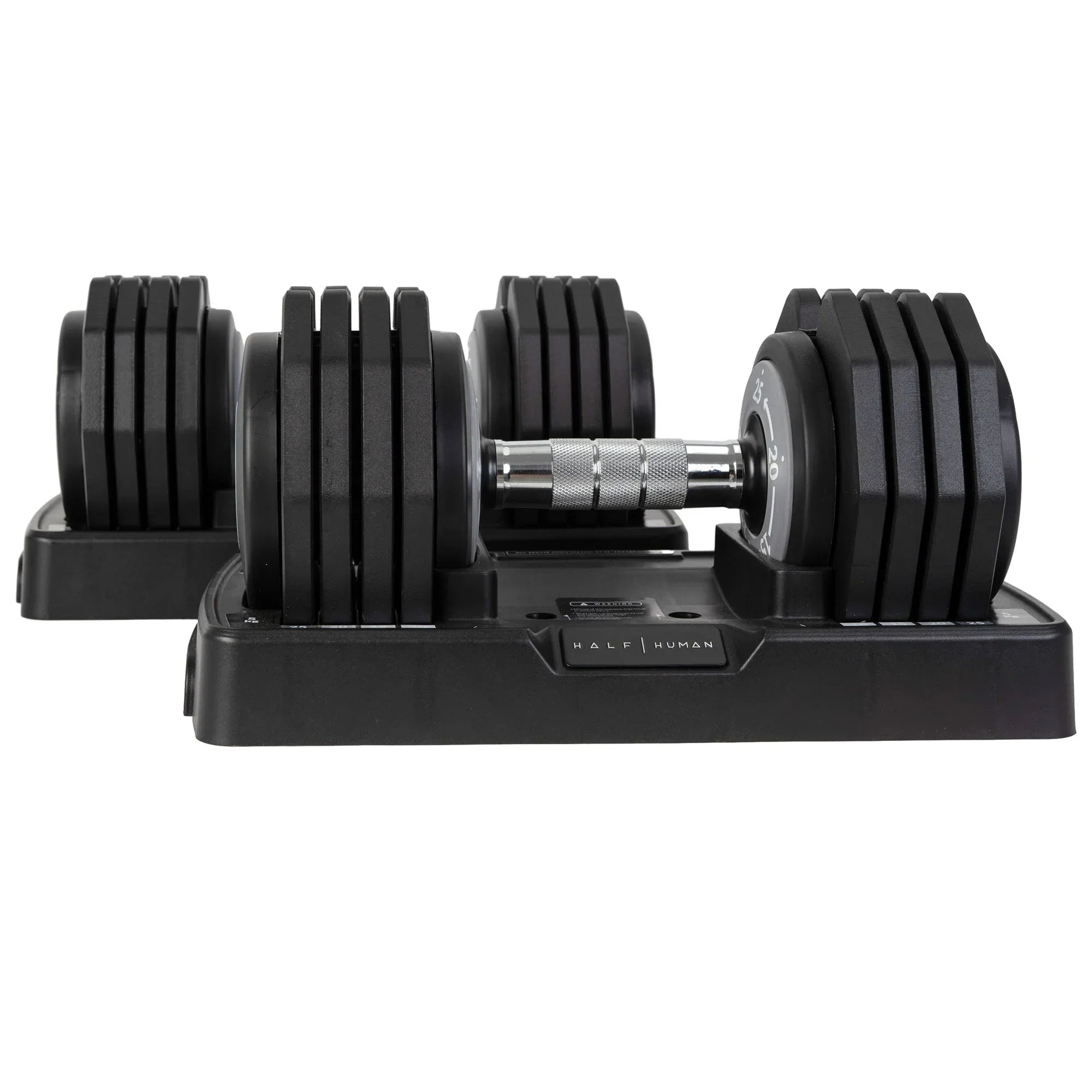Half Human Set di Manubri Regolabili da 25 kg con Supporto per Manubri