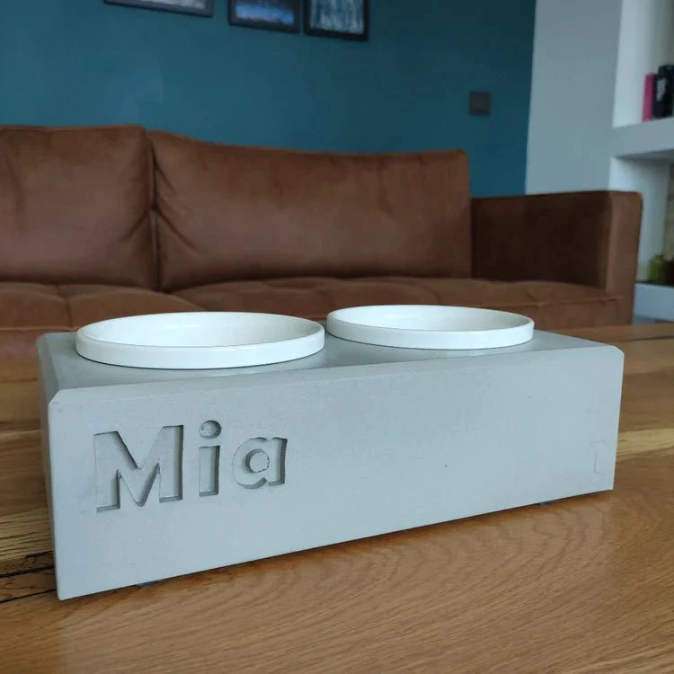Mangiatoia per Gatti PATERA DUO Personalizzata