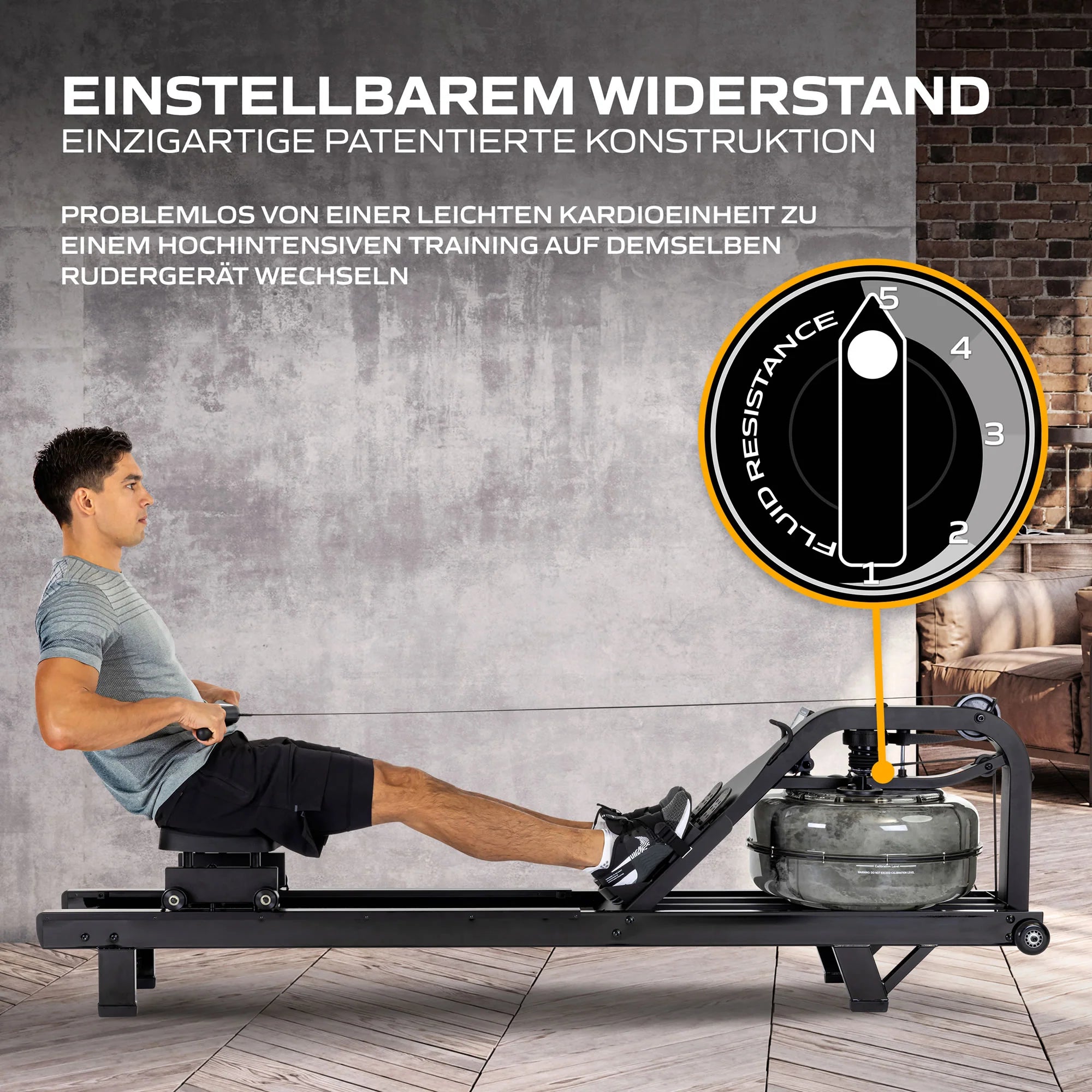 Fluid Rower Remoergometro NEON Pro V Nero