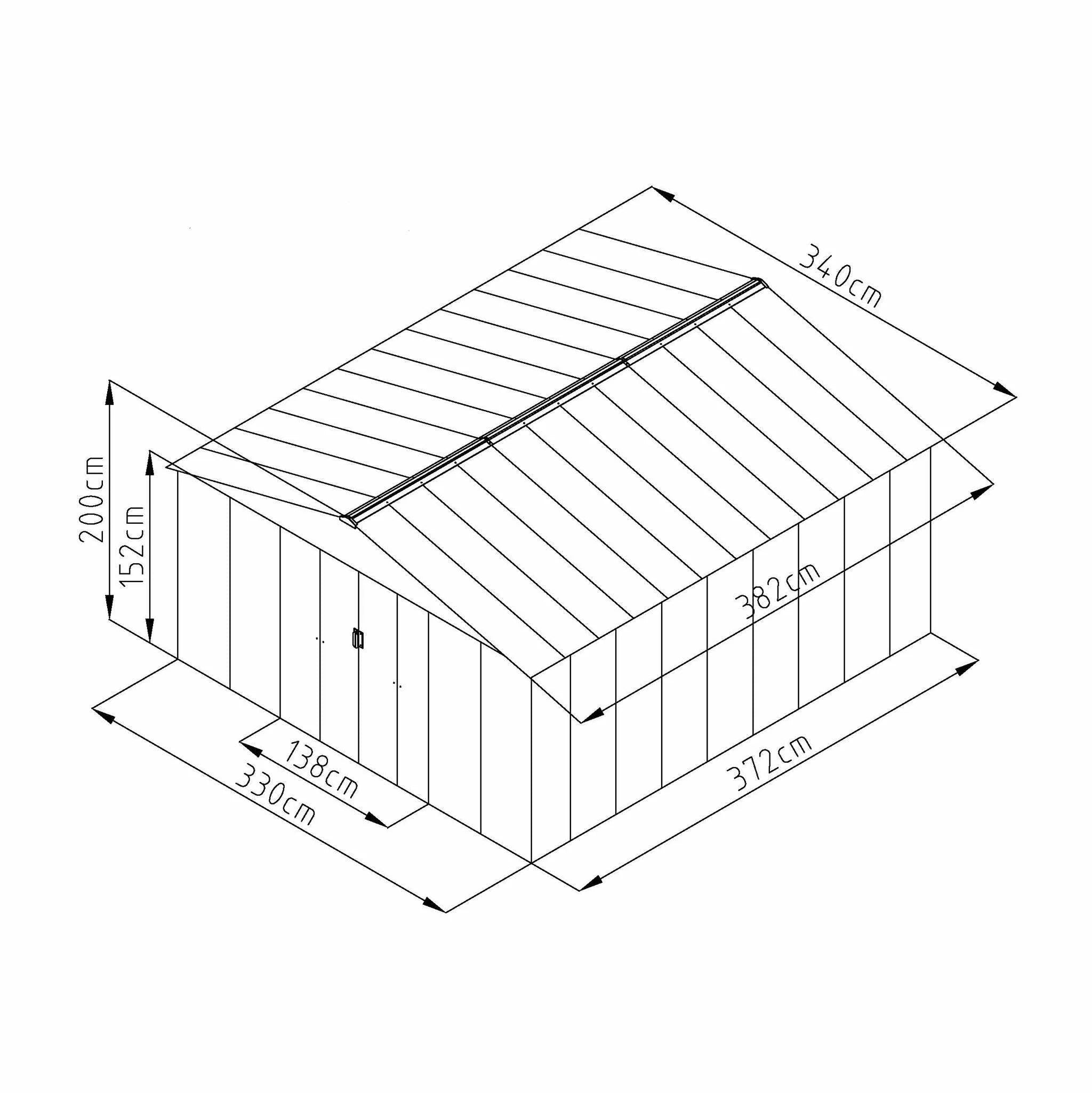 Fornorth Gerteschuppen, 12,99m2