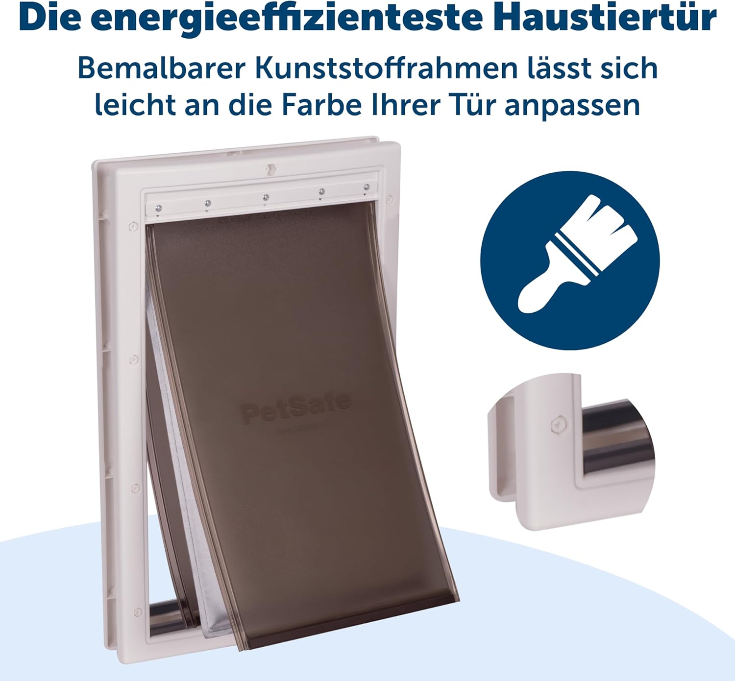 PetSafe Aluminium-Haustiertür für extremes Wetter , Energieeffiziente Katzen- und Hundeklappe, Für Haustiere bis 18 kg, Gre M