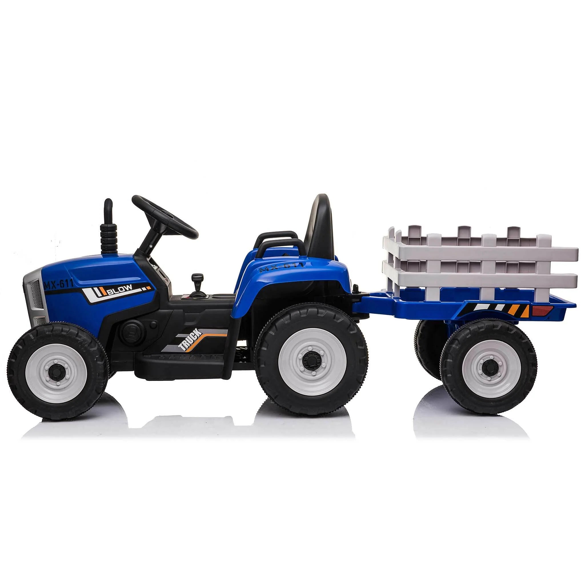 Swoop Macchina Elettrica per Bambini Trattore con Rimorchio