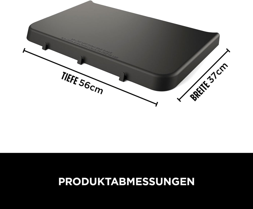 Ninja Woodfire verstellbarer Ständer und Beistelltisch, Außenofen- und Grillständer, robuster Outdoor-Kochtisch und Pizzaofenständer, Schwarz 4718J800EUUK