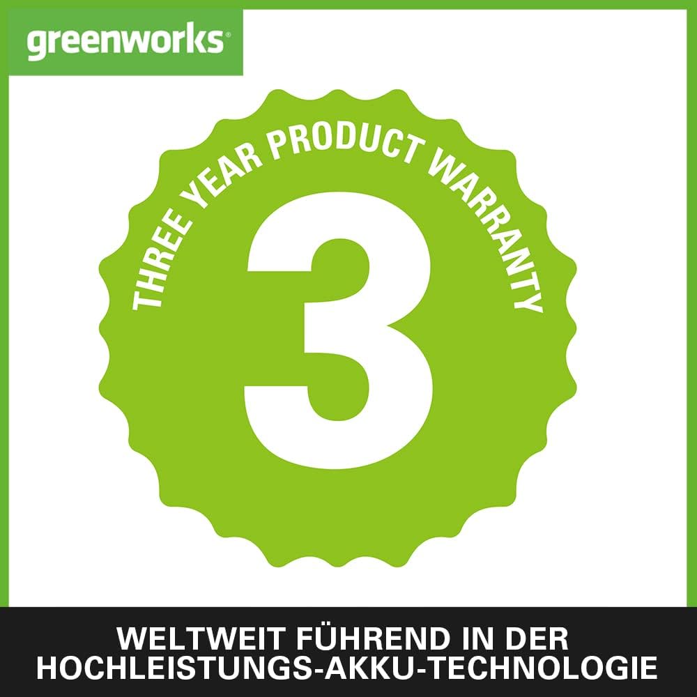 Greenworks GD40ABK2X Axial Akku Laubbläser mit bürstenlosem Motor, 210 km/h, 15,6 m³/min, zwei 40V 2Ah Akkus & Ladegerät, 3 Jahre Garantie