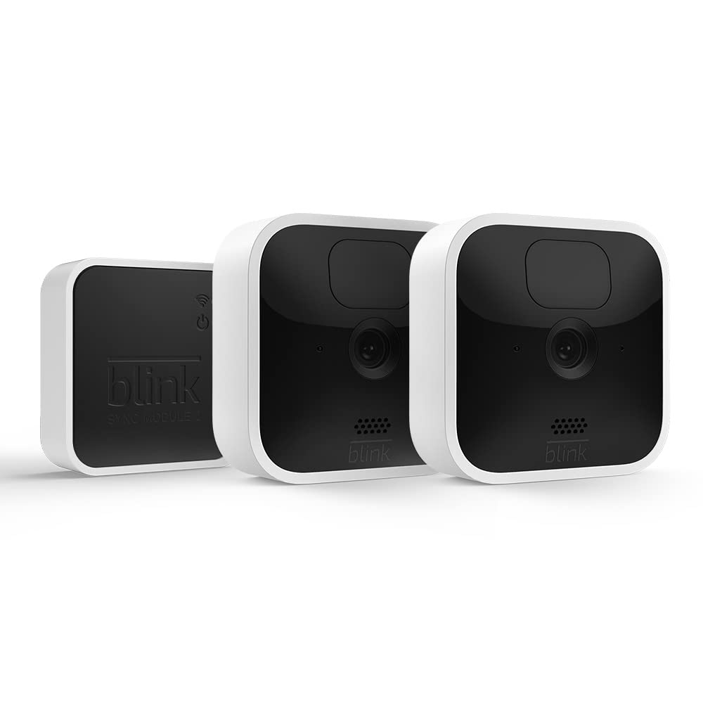 Blink Indoor – kabellose HD-Sicherheitskamera mit zwei Jahren Batterielaufzeit, Bewegungserfassung und Zwei-Wege-Audio, funktioniert mit Alexa | System mit vier Kameras