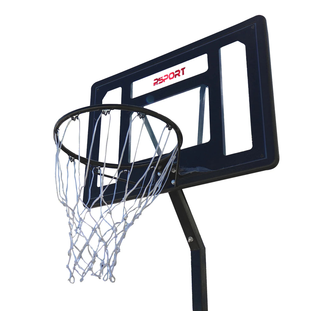 ProSport Basketballkorb Junior 2,1-2,6m, Schwarze Edition