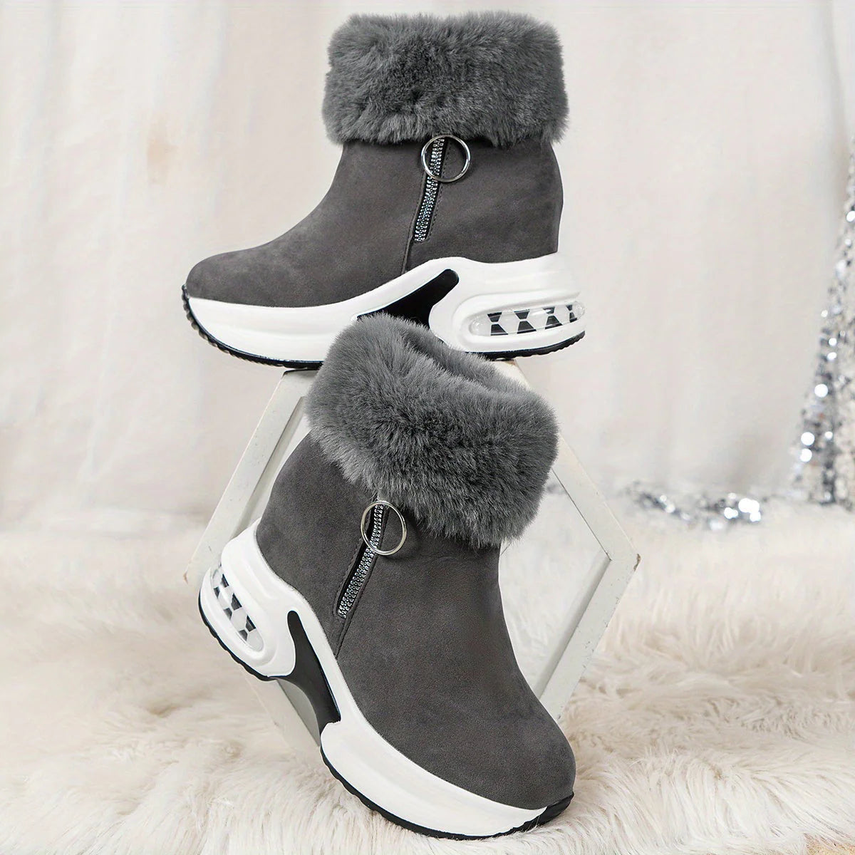 Komfortable Stiefel mit Seitenreiverschluss