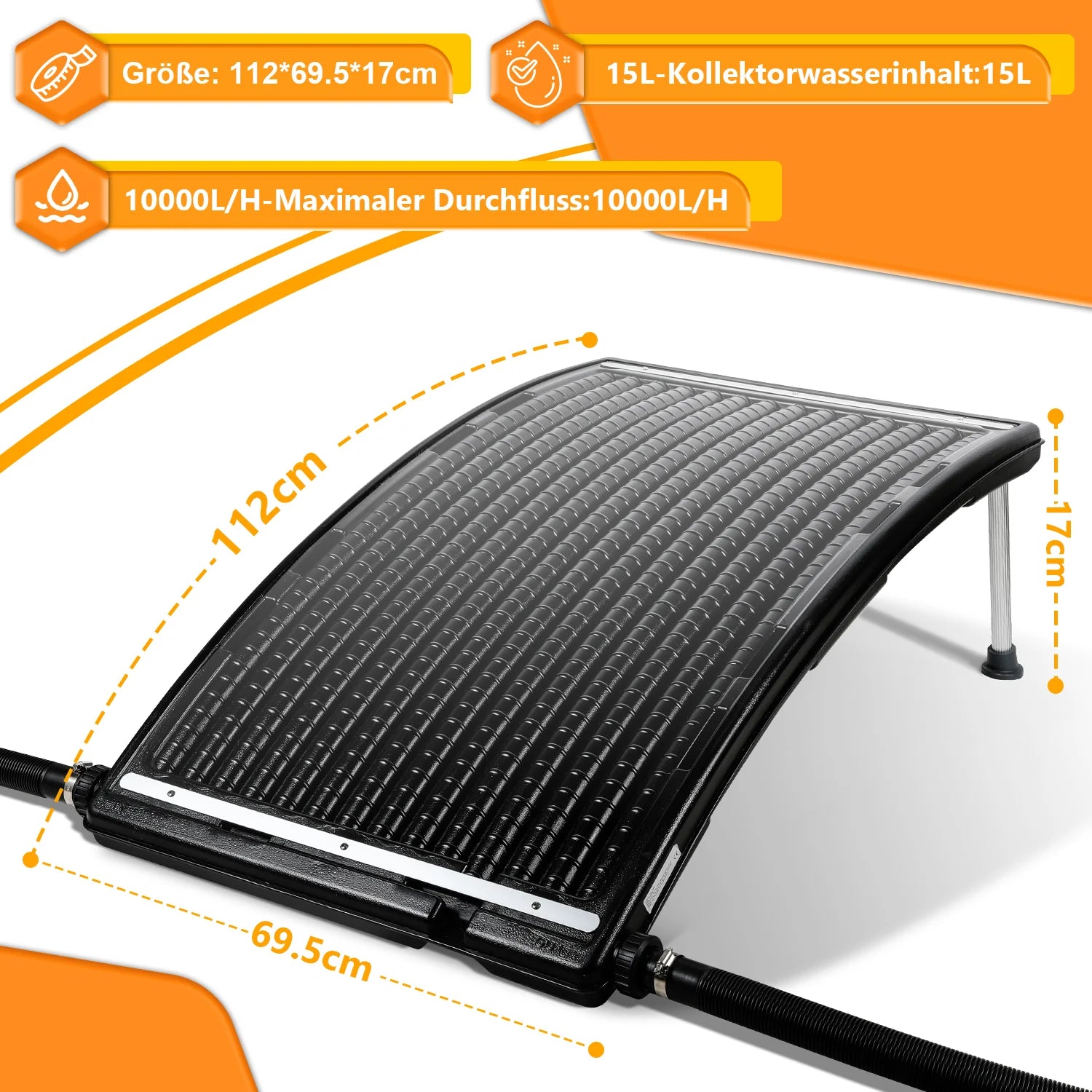Sonnewelt Collettore Solare per Riscaldamento Piscina