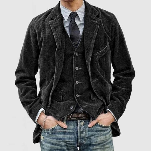Colton - Lssige Weste und Jacke im Set