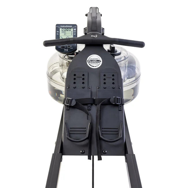 Vogatore ad acqua Fluid Rower Neon PRO XL Nero opaco