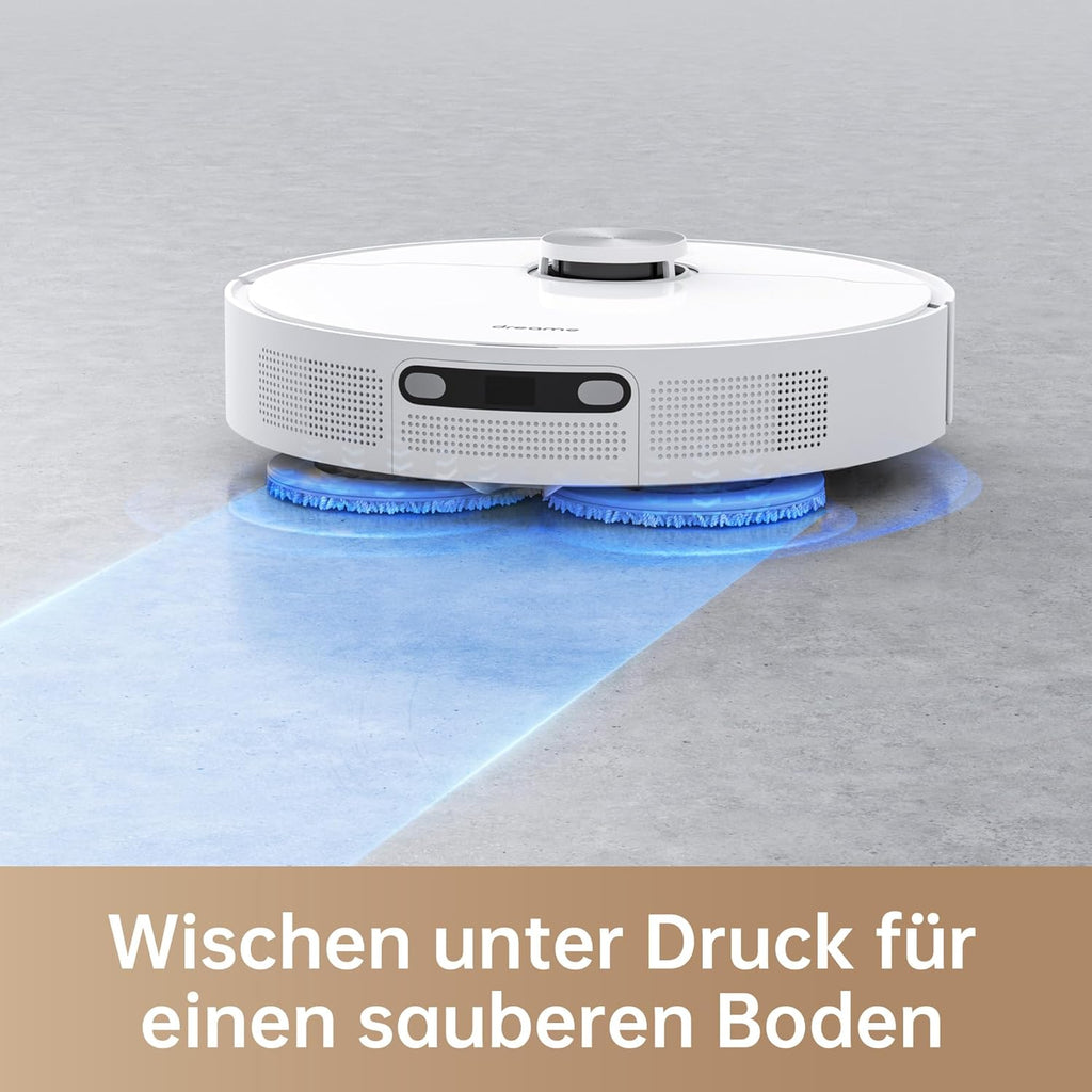 dreame L10 Prime Saugroboter und Wischroboter mit Automatischer Waschstation von Wischpads, 7mm Mopanhebung, LDS Navigation, 4000Pa Saugleistung, 3D Mapping, WiFi/APP