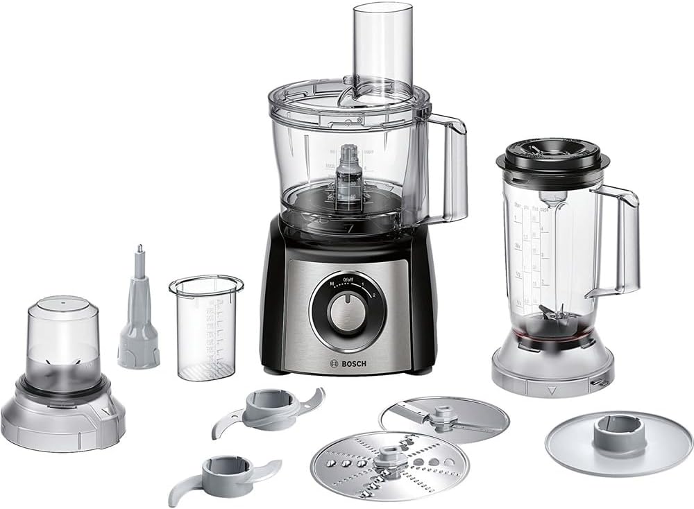 Robot da cucina Bosch MCM3501M MultiTalent 3, 800 Watt, nero/acciaio inox