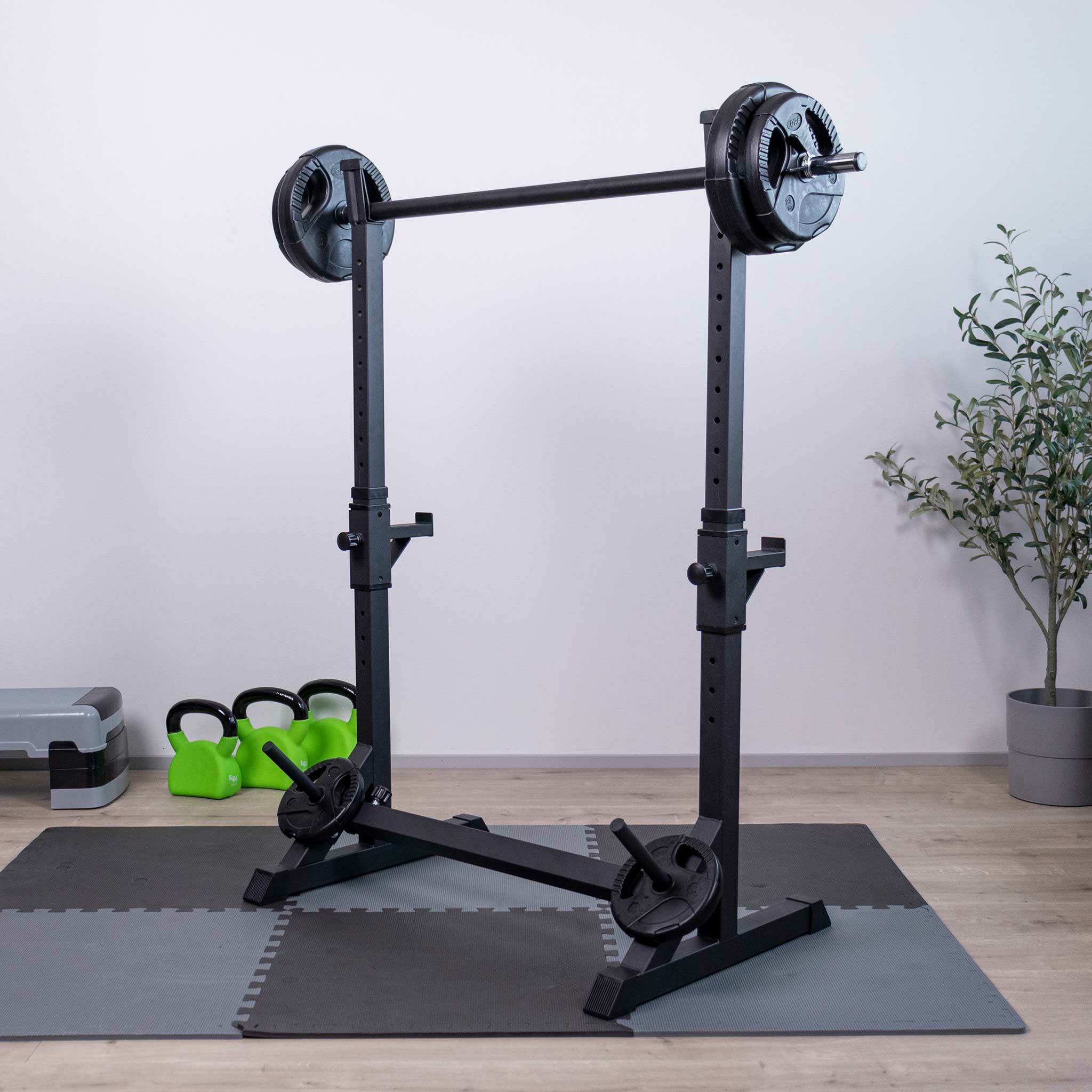 Core Half Rack Squat Rack 107X60X150 cm, schwarz