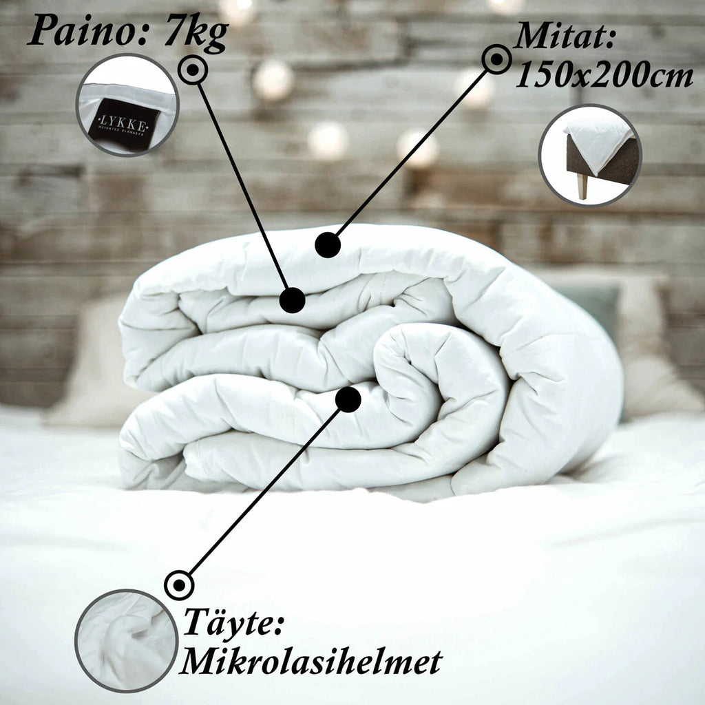 Lykke Coperta Ponderata, 150x200cm, 7kg, Cotone