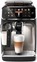 Philips Serie 5400 Macchina da Caffè Automatica – Sistema LatteGo, 12 Bevande a Base di Caffè, Display Intuitivo, 4 Profili Utente, Cromo (EP5447/90)