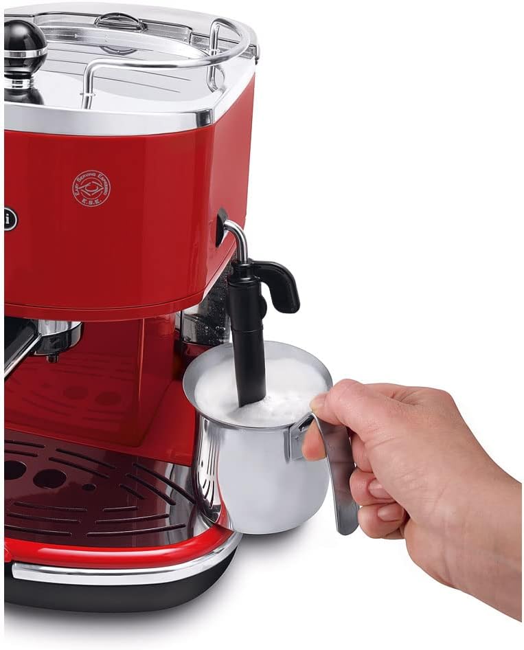 De'Longhi ECO 311.R Icona Vintage Kaffeemaschine, rot