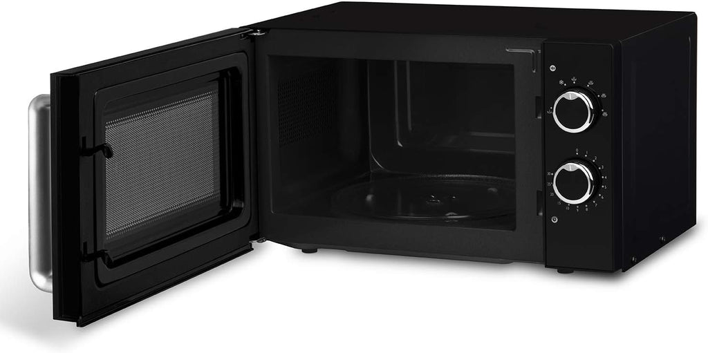 H.Koenig Microonde e Grill 2 in 1 VIO9, 25L, Piatto Girevole 27cm, 10 Livelli di Cottura fino a 1000W, Scongelamento, Cottura Combinata, Display LCD
