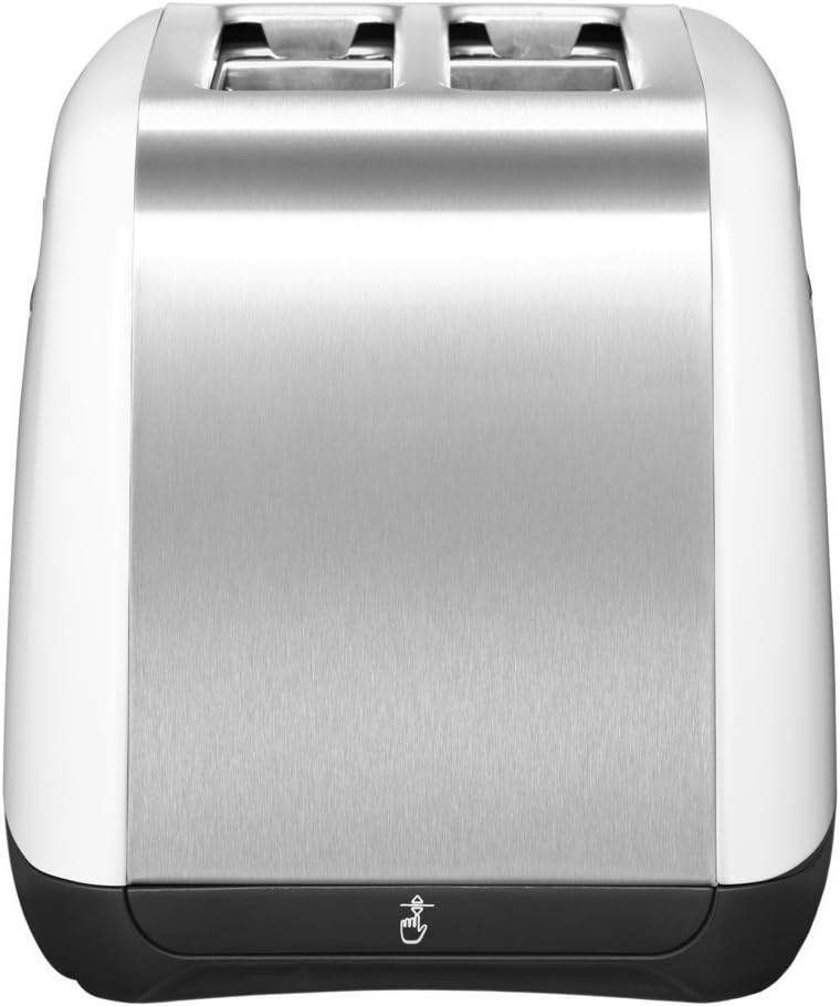 KitchenAid 5KMT2115BOB Klassischer Toaster mit 2 Schlitzen, Metall Legierter Stahl, Onyx Black