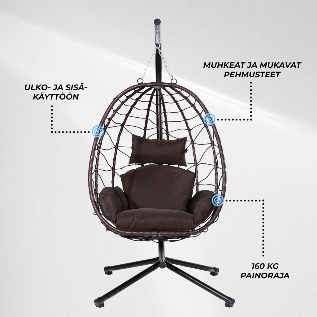 Lykke Hängesessel, marrone